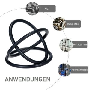 419 Pieces Of O-ring, Nitrile Rubber Ring, Plastic Box Gasket