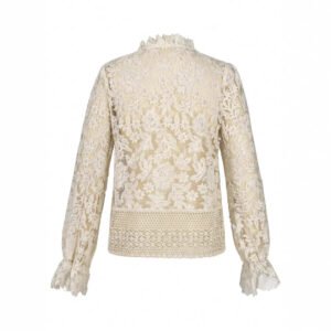 Women's Casual Elegant SpringAutumn Lace-Patchwork Top