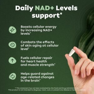 NAD Cellular Renewal Capsules 80 Capsules 2 Month Cellular Revitalization Cycle Triple Defense For Skin Elasticity Cognitive Boost Immune Resilience
