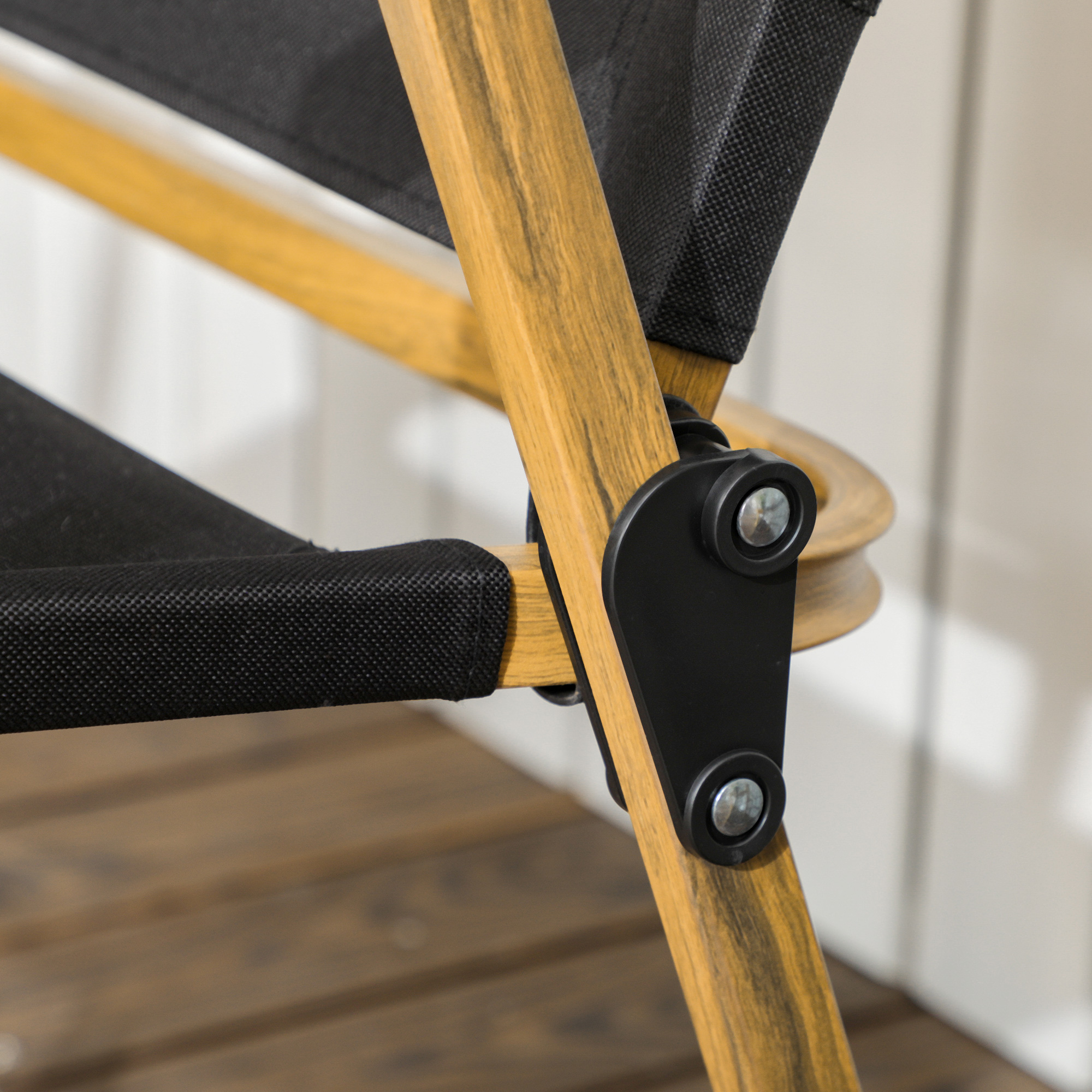 2 Pack Folding Camping Chair, Lightweight & Portable Beach Chairs Armchairs, Perfect for Festivals, Fishing, Picnic and Hiking, Black