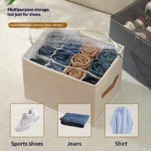 Oxford Cloth Storage Shoe Box Foldable With Zipper