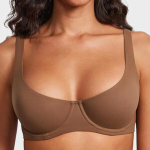 Underwire Support Seamless Unlined Balconette Bra