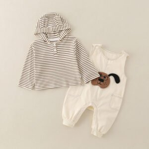 Pure Cotton Romper Set For Boys Cute Childrens Clothing Baby Boy Outfits