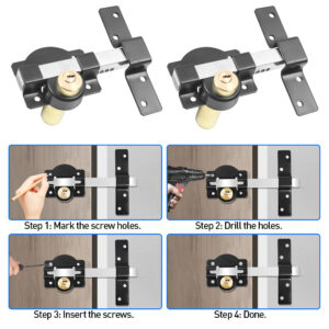 50mm 70mm Security Garden Shed Gate Lock Long Throw Locking Double Locking UK