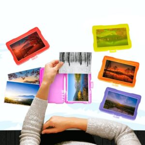 Multicoloured Photo Storage Box 4.7x6.6 Picture Album Organizer Container Craft Case
