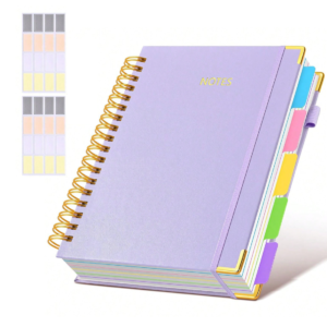 Deluxe Spiral Notebook With Removable Dividers And Labels