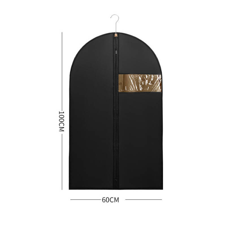 5 PCS Suit Bag Set Suit Carriers For Men & Women Clear Window Suit Covers For Men With ID Card Holder Washable Foldable Coat Covers Protector Bags For Travel & Storage Dustproof Suit Bags And