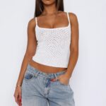 Fashionable Midriff-baring Spicy Girl-style Womens Top
