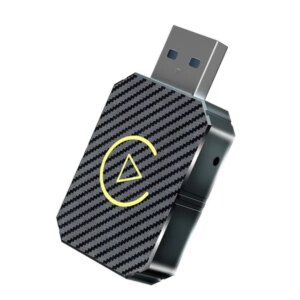2-in-1 Wireless Carplay Adapter, Android Auto USB Dongle, Connect Box For Factory Wired Cars