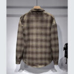 Men's Fashionable Lapel Casual Plaid Shirt