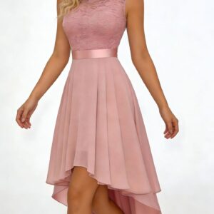 New Front-short Back-long Slim-fit Sleeveless Dress