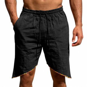 Men’s Linen Loose Beach Casual Shorts