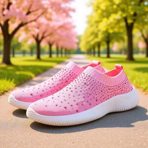 Plus-size Lightweight MD-soled Flyknit Stretchy Casual Shoes