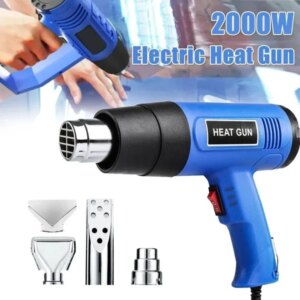 2000W Hot Air Gun, 2-Heat Setting Heat Blower, Heat Tool, Industrial Dryer