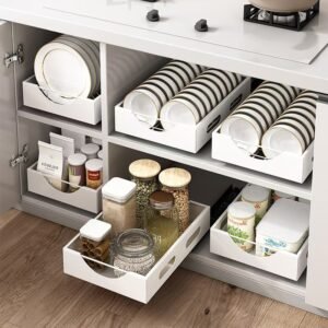 Kitchen Drawer Dividers For Bowls Plates And Cutlery Home Cabinet Organization And Storage