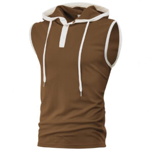 Men's Sleeveless Hooded Sports Vest