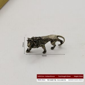 Qing Dynasty Solid Bronze Animal Figurine