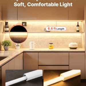 10-Pack 6.6 Ft/2M Plus-Size U Shape LED Aluminum Channel, With Milky Cover, End Caps And Mounting Clips, Aluminum Profile For LED Strip Light, Easy Installation, For Under Cabinet Ceiling Coves