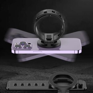 MagSafe Magnetic Phone Holder With Adjustable Silicone Strap, 4000Gs Strong Magnet Gym Shopping Cart Mount, 360 Rotation Stand For Phone & Universal Phones