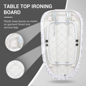 Tabletop Ironing Board 80 X 30cm Foldable Small Lightweight Compact Space Saving