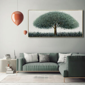 Handmade Oil Painting Canvas Wall Art Decoration Abstract Landscape Money Tree For Home Decor Rolled Frameless Unstretched Painting