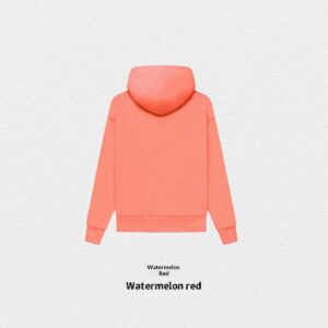 Autumn Winter Fleece-Lined Solid-Color Hoodie