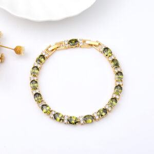 Summer Accessories Simple Crystal Colored Zircon Bracelet