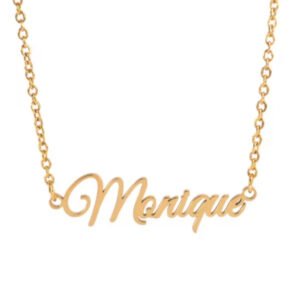 Stainless Steel 18k Gold-plated Color-changing Free Personalized Pendant Chain