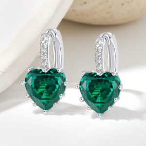 Women's High-End Light-Luxury Silver Heart Ear Clips
