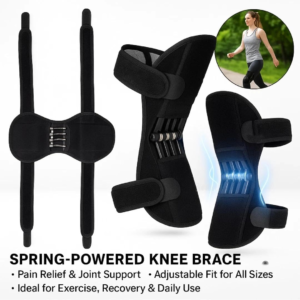 Joint Power Support Knee Brace With 4 Springs, Ergonomic Knee Stabilizer Pad, Inspired Lift Brace,Adjustable Knee Stabilizer Pads,Pain Relief -2 Pack