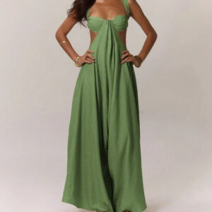 Bohemian Sexy Strapless Backless Jumpsuit Dress For Women