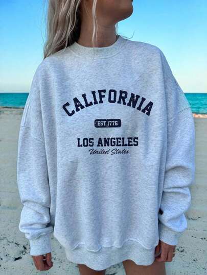 Women's Casual Simple Heart-Printed Loose-Fitting - Image 5