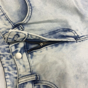 Mens Slim-fit Zip-up Skinny Jeans With Rips