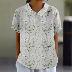 Women’s Short Sleeve Printed Pullover