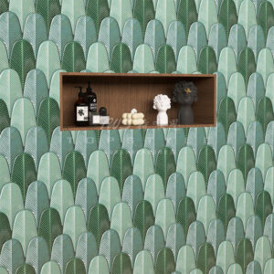Feather Mosaic Restaurant Featured Light Luxury Space Art Tiles