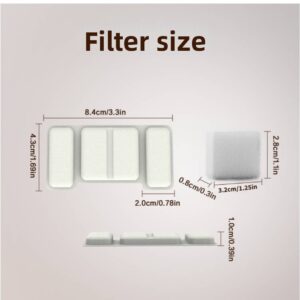 Stainless Steel Pet Water Fountain Filters Pet Water Fountain Filters 8-Pack Replacement Filters With 4 Sponge Filters For Stainless Steel Cat Dog Water Dispenser Dog And Cat Water Dispenser Filters