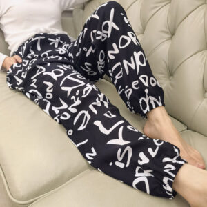 Plus-size Rayon Beach Mosquito-proof Cotton-look Pajama Pants