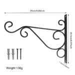 Garden Wall-mounted Plant Stand Decorative Metal Hook