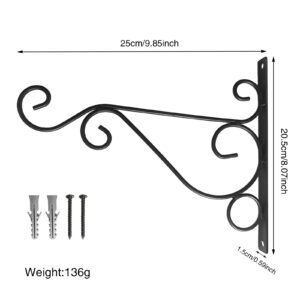 Garden Wall-mounted Plant Stand Decorative Metal Hook