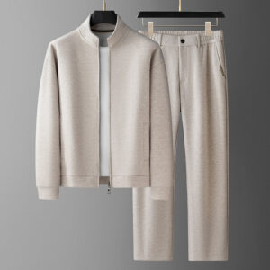 Men’s Fashion Casual Stand-Collar Sweatshirt Sports Suit