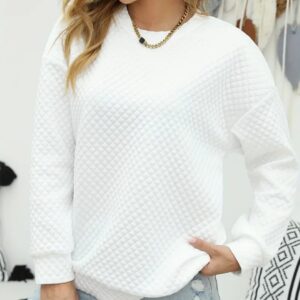 Autumn Winter New Women's Waffle-Weave Long-Sleeve
