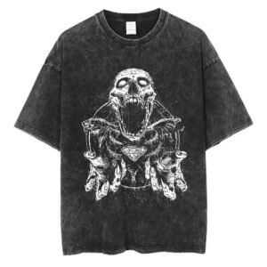 Men's Fashion Washed Streetwear Graphic Prints
