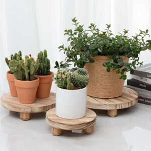 Bathroom Toiletries Tray With A Wooden Base