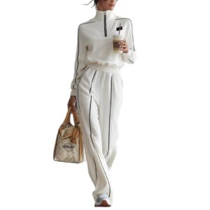 High-end Fashionable Western-style Sporty Casual Sweatshirt Set For Women