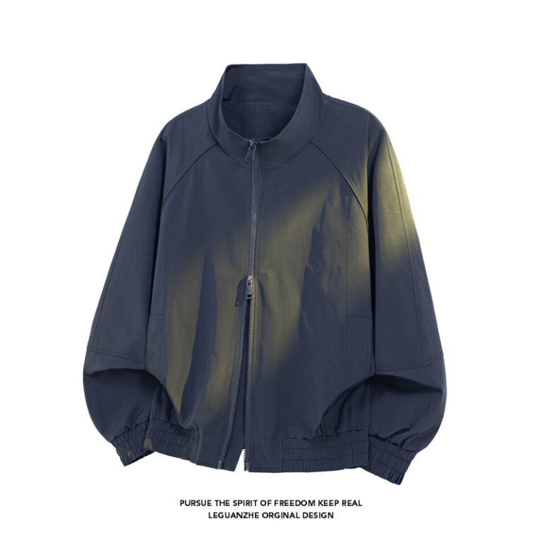 Men’s Stand-Up Collar Short Work Jacket