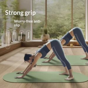 Oval Shaped Rubber Yoga Mat With Anti Slip Grip