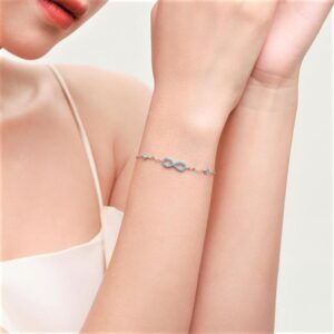 Infinite Love Symbol Turquoise Bracelet Jewelry