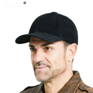 Men’s Sheepskin Suede Baseball Cap For Middle-Aged And Elderly