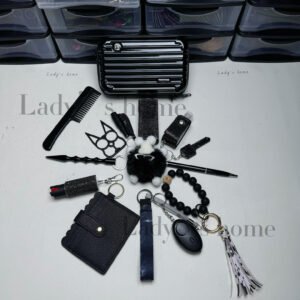 2026 New Stylish Mini Suitcase Self-Defense Keychain Set