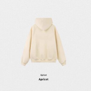 Autumn Winter Fleece-Lined Solid-Color Hoodie